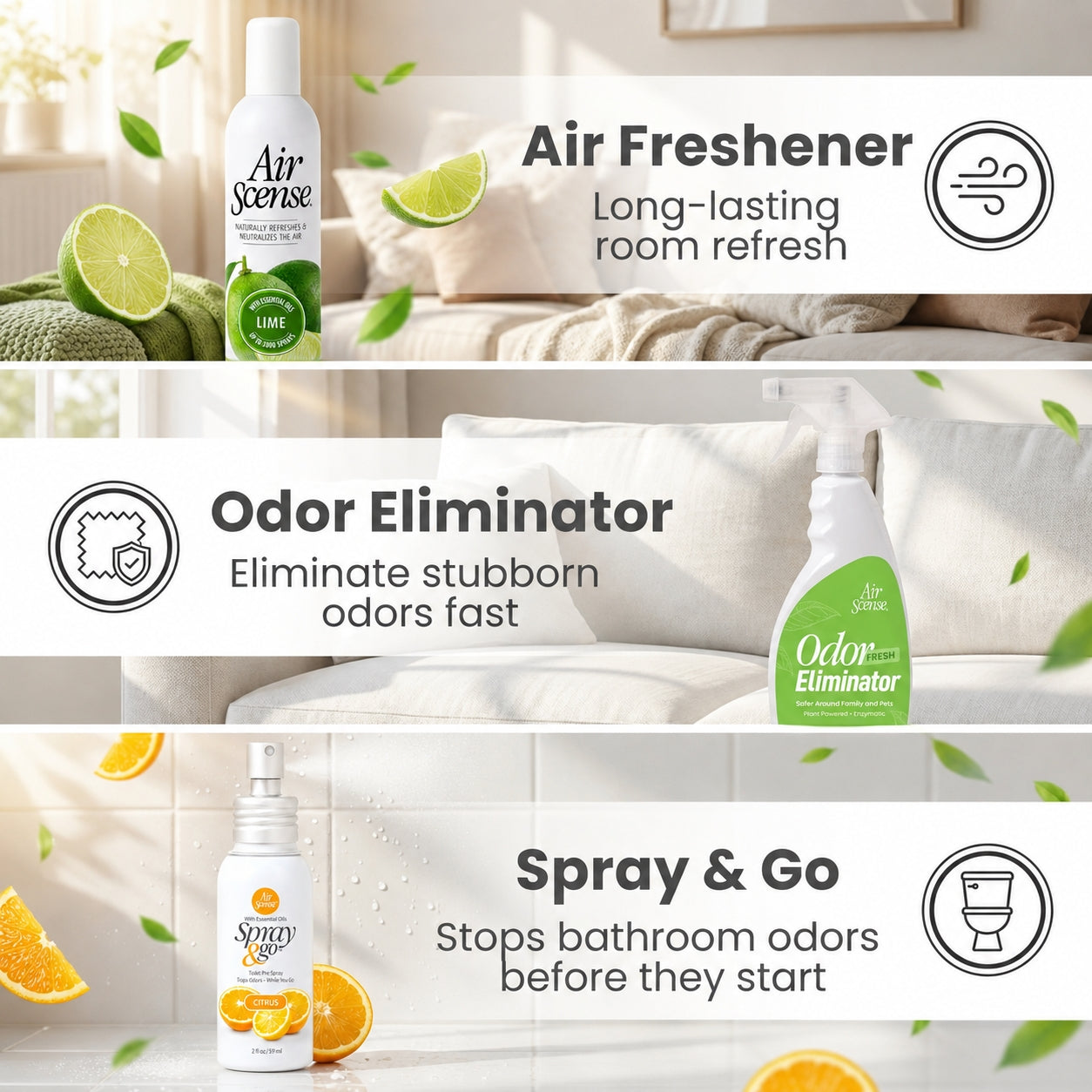 Air Scense Complete Air Care System Lime & Citrus