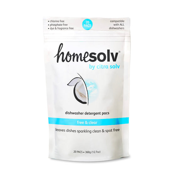 Home Solv Auto Dish Pacs Free & Clear - Concentrated, Eco-Friendly Dishwasher Detergent detergent for effective cleaning at Citra Solv