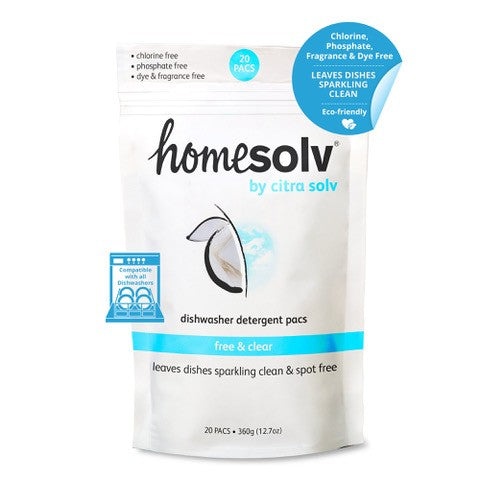 Home Solv Auto Dish Pacs Free & Clear (20 ct)