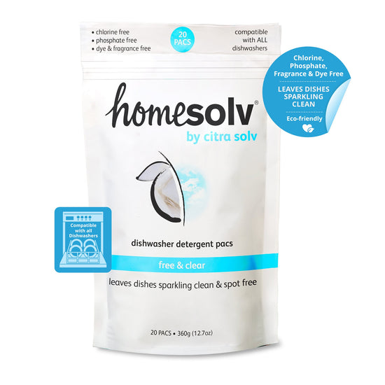 Home Solv Auto Dish Pacs Free & Clear (20 ct)