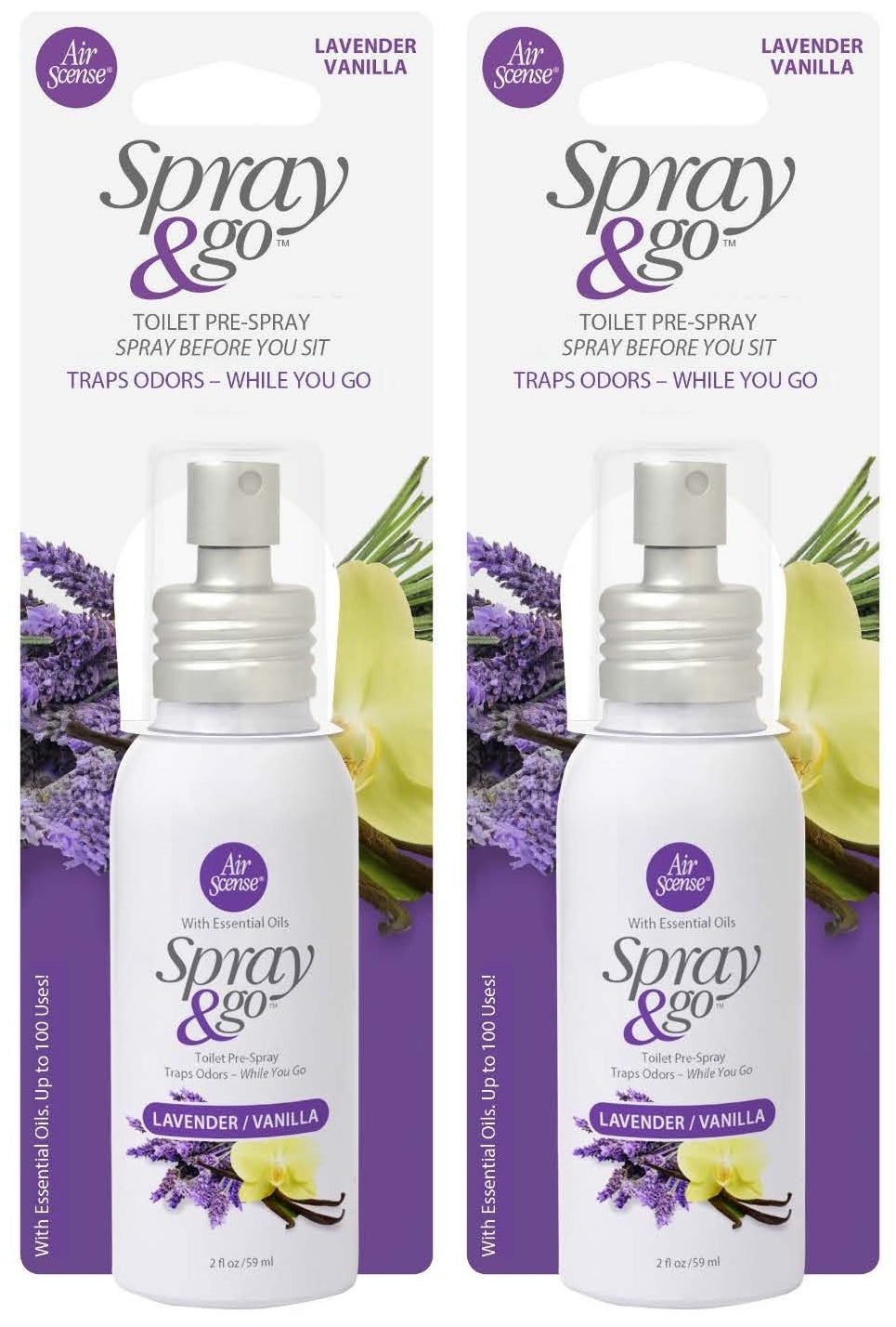 Air Scense Spray & Go Lavender Vanilla 2oz