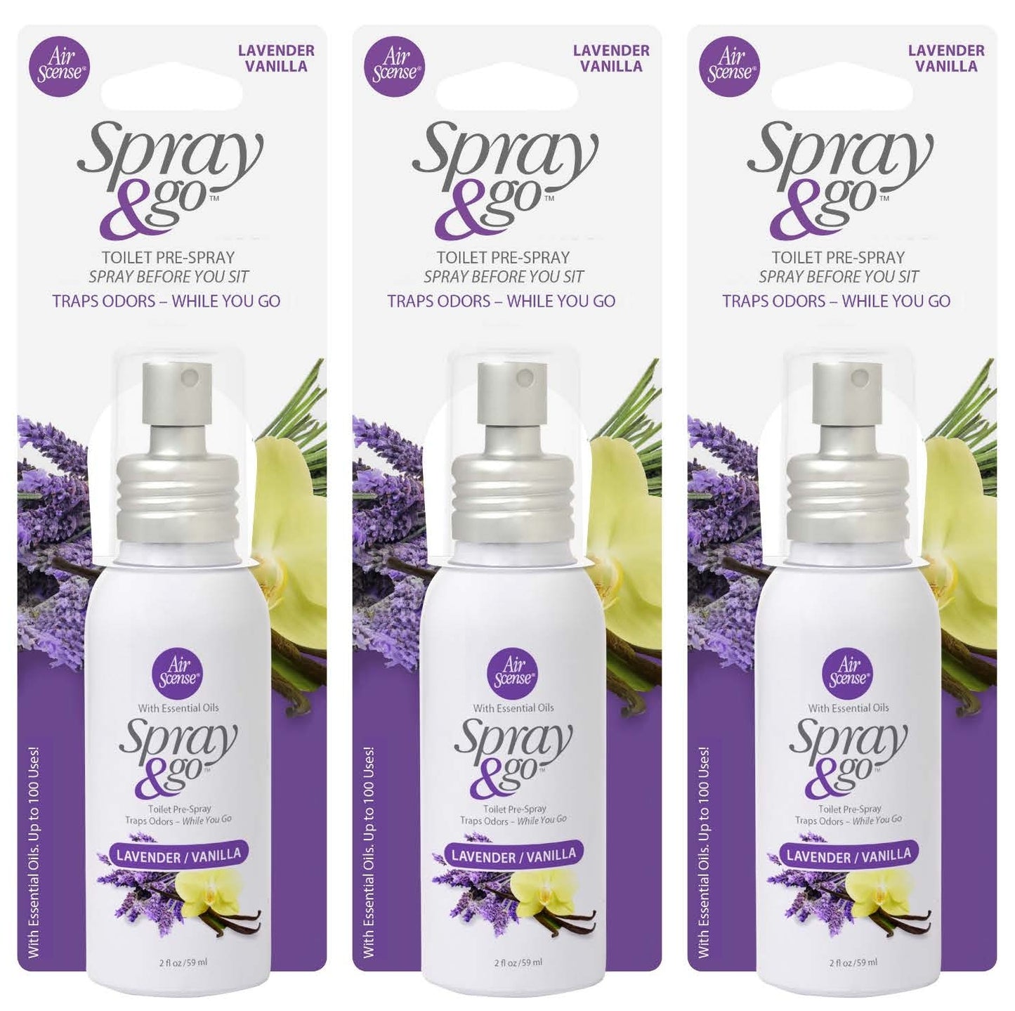 Air Scense Spray & Go Lavender Vanilla 2oz