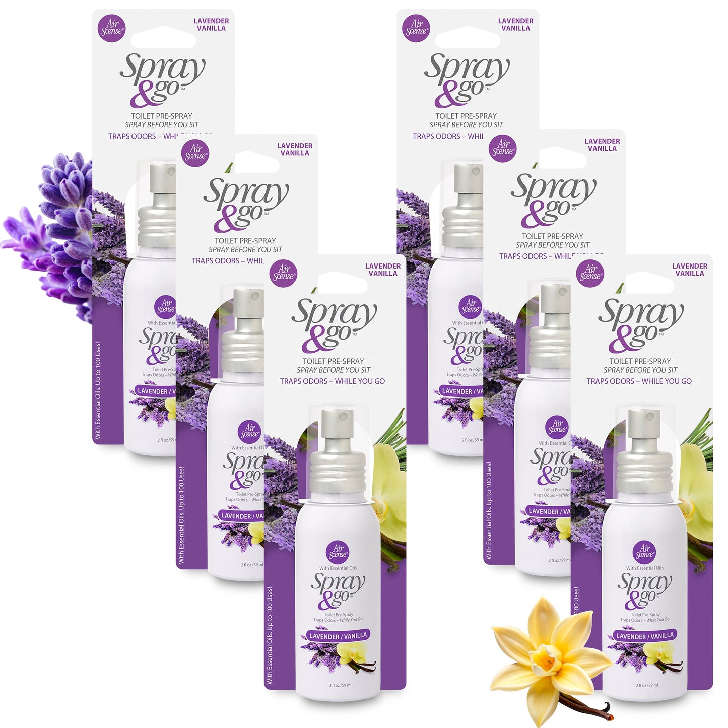 Air Scense Spray & Go Lavender Vanilla 2oz