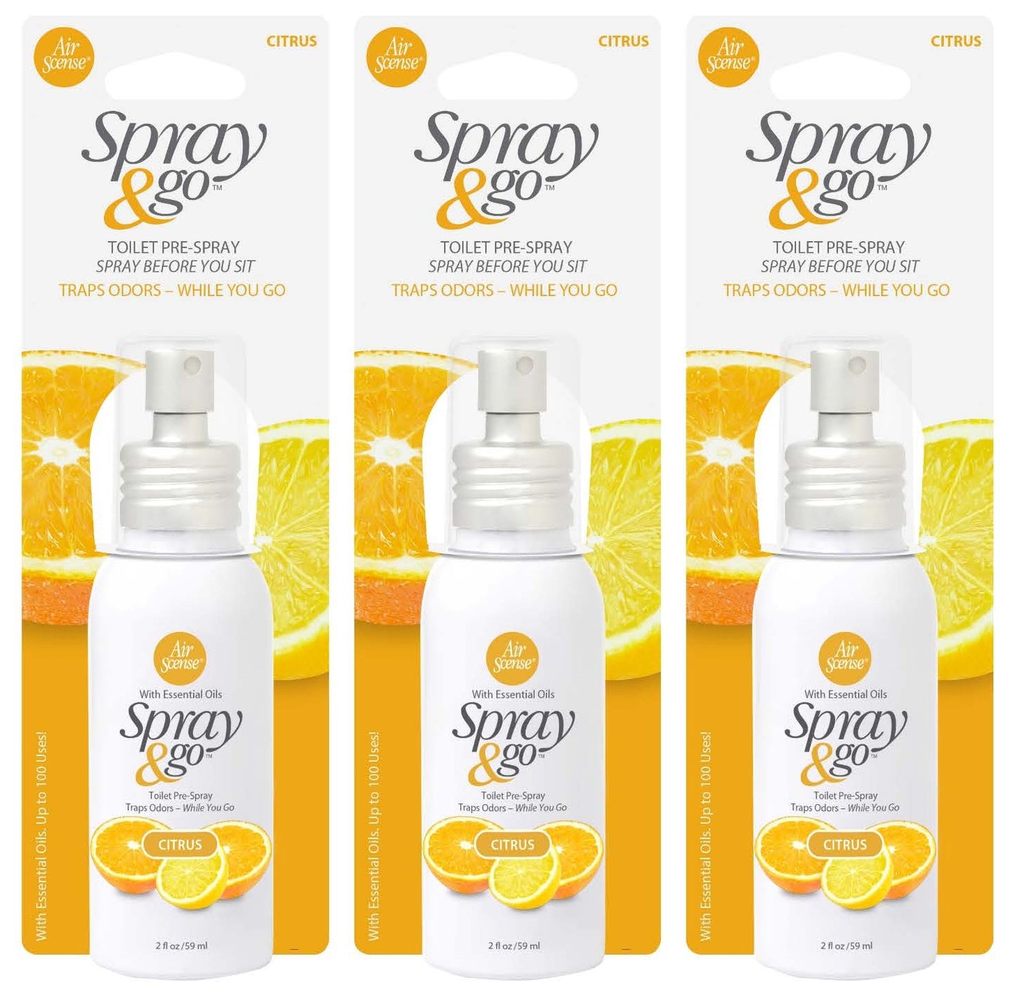 Air Scense Spray & Go Citrus 2oz