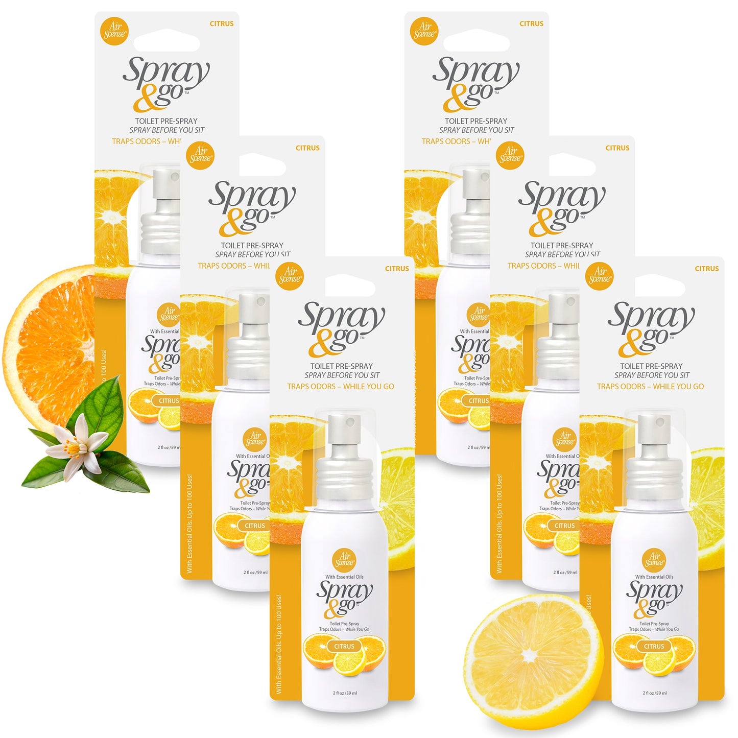 Air Scense Spray & Go Citrus 2oz